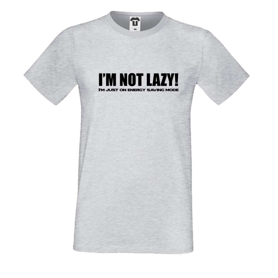 Ανδρική γκρι μπλούζα I'm not lazy