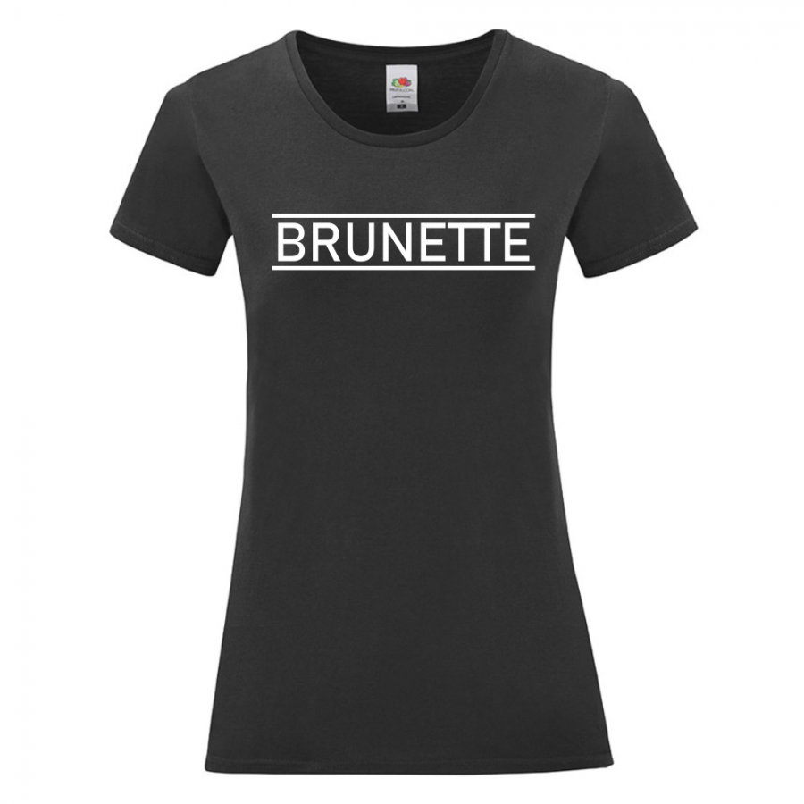 Γυναικεία μπλούζα σε άσπρο και μαύρο χρώμα Brunette Γυναικεία μπλούζα σε άσπρο και μαύρο χρώμα Brunette