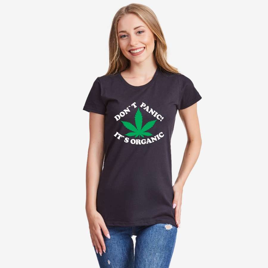 Γυναικεία άσπρη ή μαύρη μπλούζα Don't panic It's organic