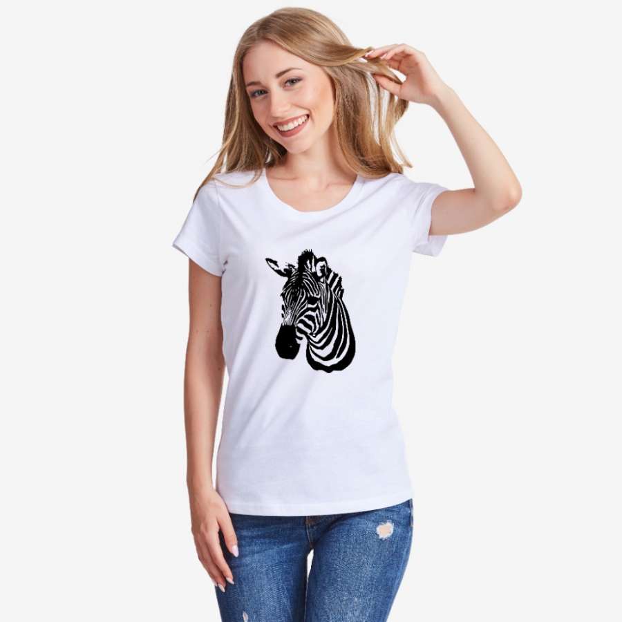Γυναικεία άσπρη μπλούζα Zebra
