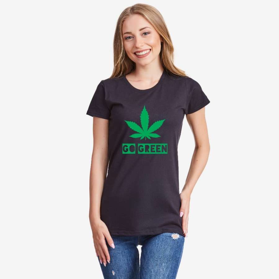 Γυναικεία μπλούζα μαύρο χρώμα Go Green