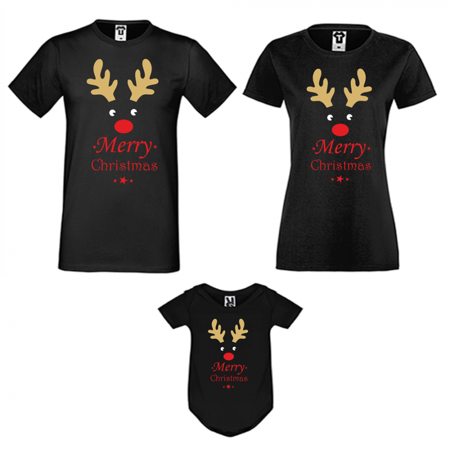 Οικογενειακό σετ μπλούζες MERRY CHRISTMAS Οικογενειακό σετ μπλούζες MERRY CHRISTMAS