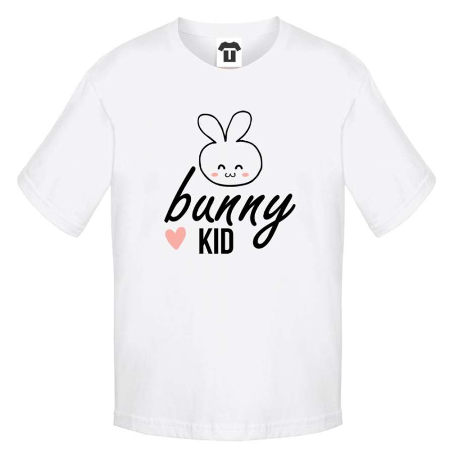 Παιδική μπλούζα σε άσπρο και μαύρο χρώμα Bunny Kid