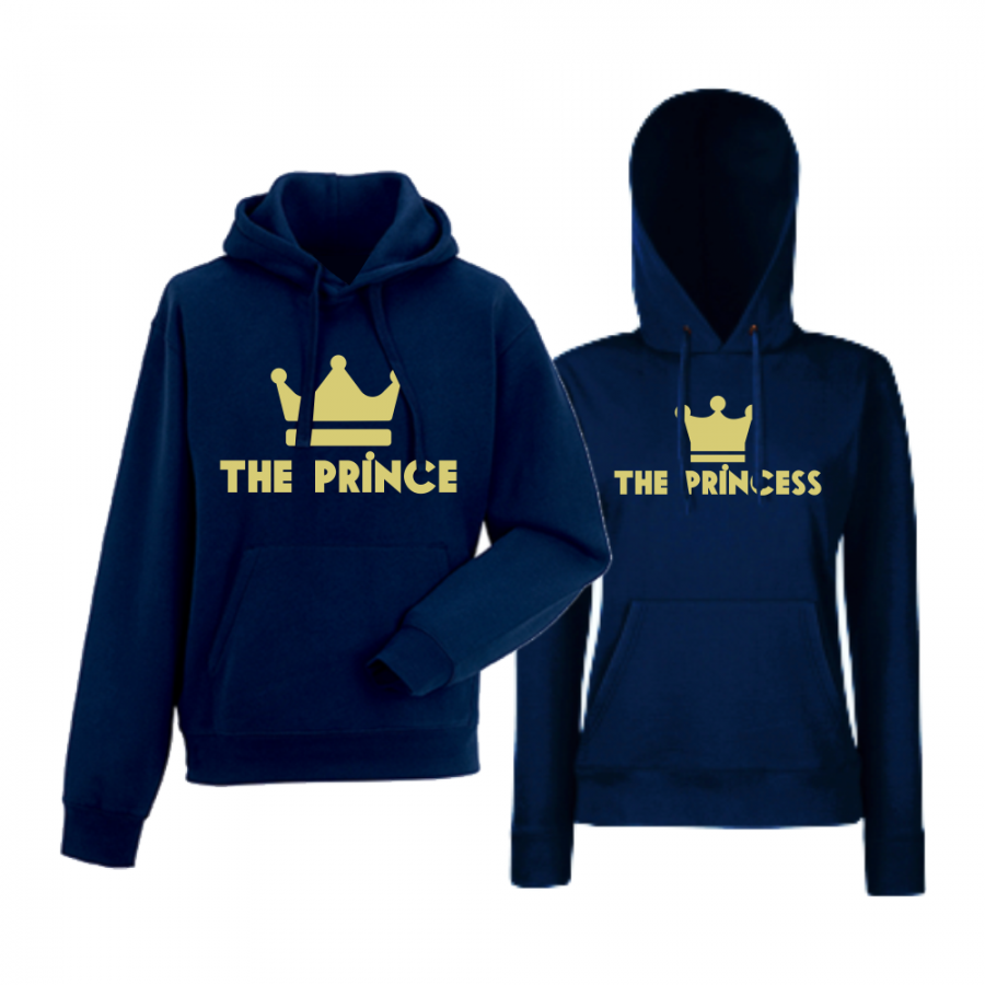 Σκούρο μπλε φούτερ για ζευγάρια  The Prince - The Princes