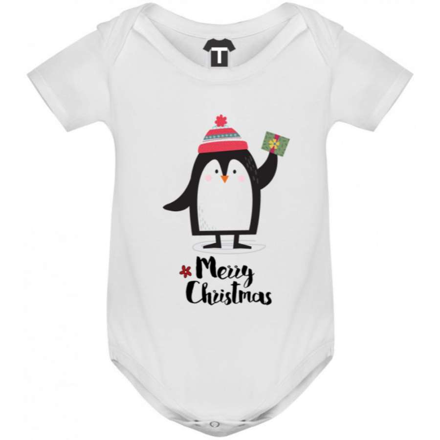 Βρεφικό κορμάκι  Merry Christmas Penguin Girl