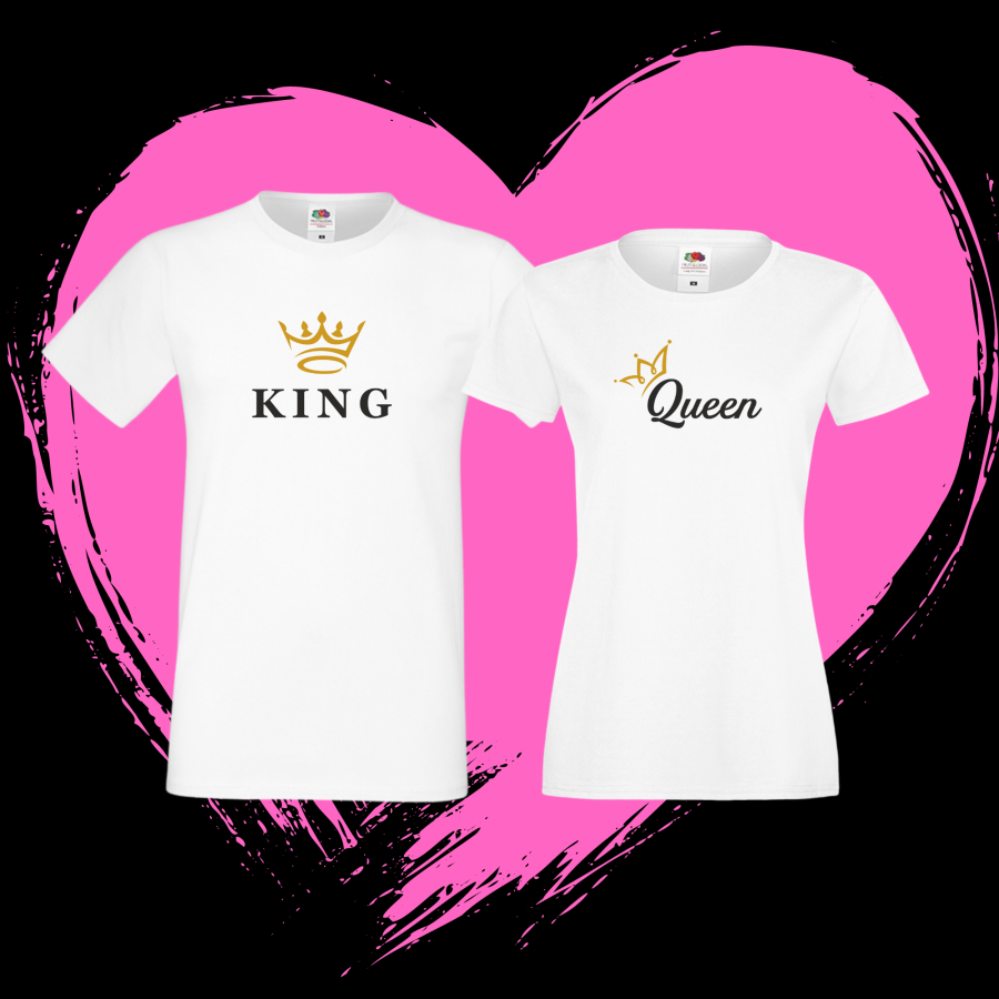 Μπλουζάκια για ζευγάρια King & Queen 5