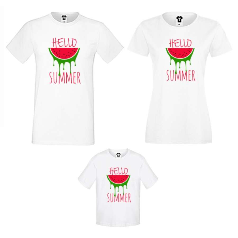 Σετ μαμά, μπαμπάς και παιδί Hello Summer
