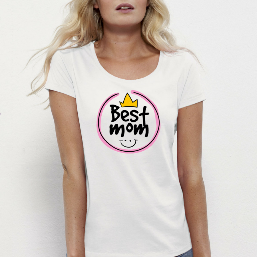 Γυναικεία άσπρη μπλούζα Best Mom