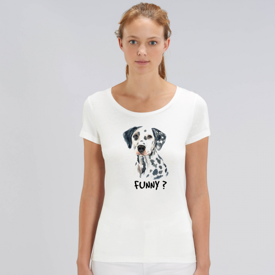 Γυναικεία μπλούζα από οργανικό βαμβάκι Funny Dog