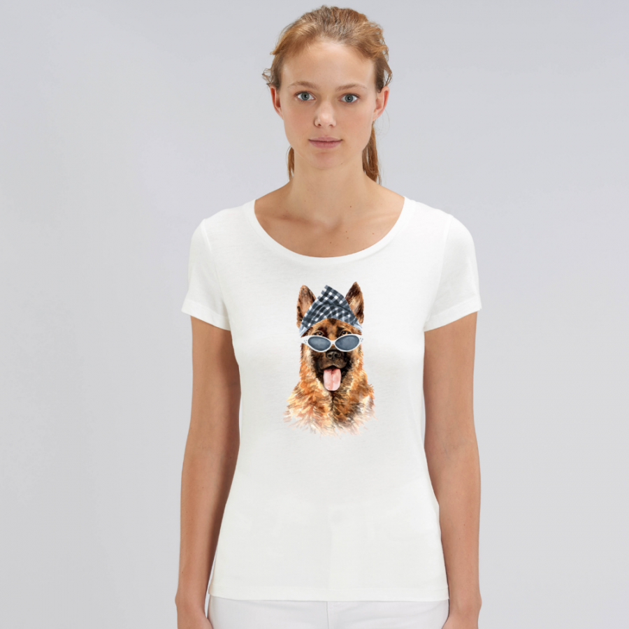 Γυναικεία μπλούζα από οργανικό βαμβάκι  Gangsta Dog