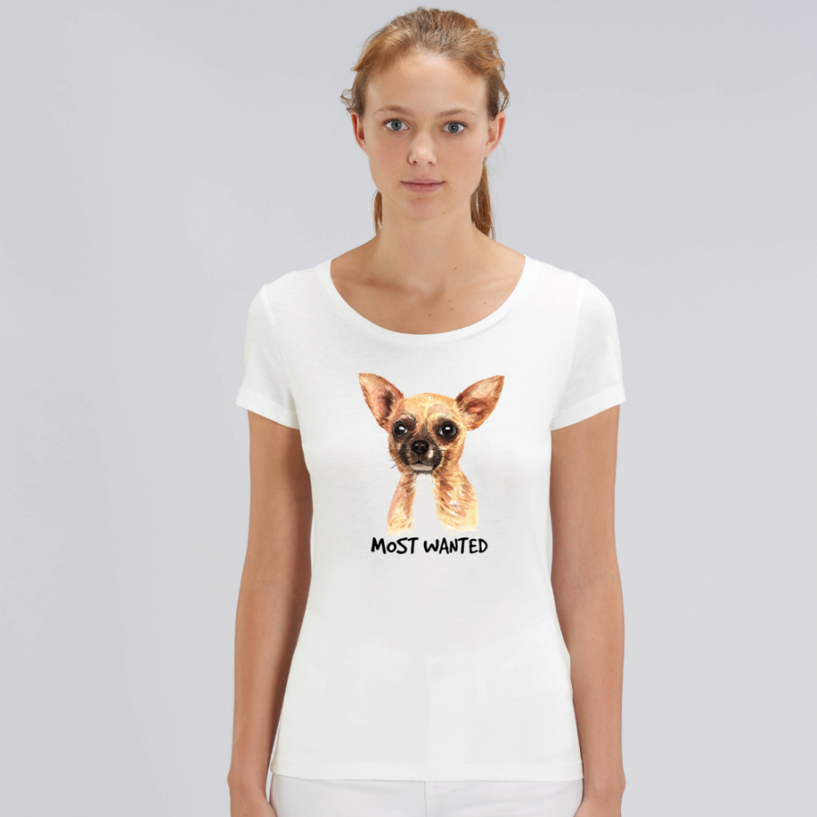 Γυναικεία μπλούζα από οργανικό βαμβάκι  Most Wanted Dog