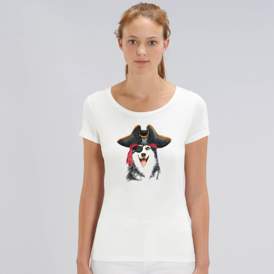 Γυναικεία μπλούζα από οργανικό βαμβάκι  Pirate Dog