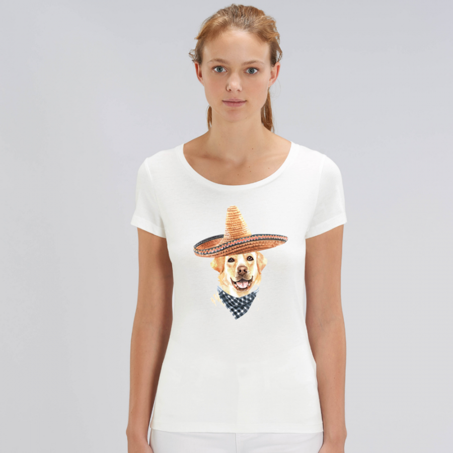 Γυναικεία μπλούζα από οργανικό βαμβάκι Sombrero Dog