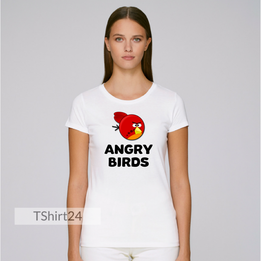 Γυναικεία άσπρη μπλούζα Angry Birds