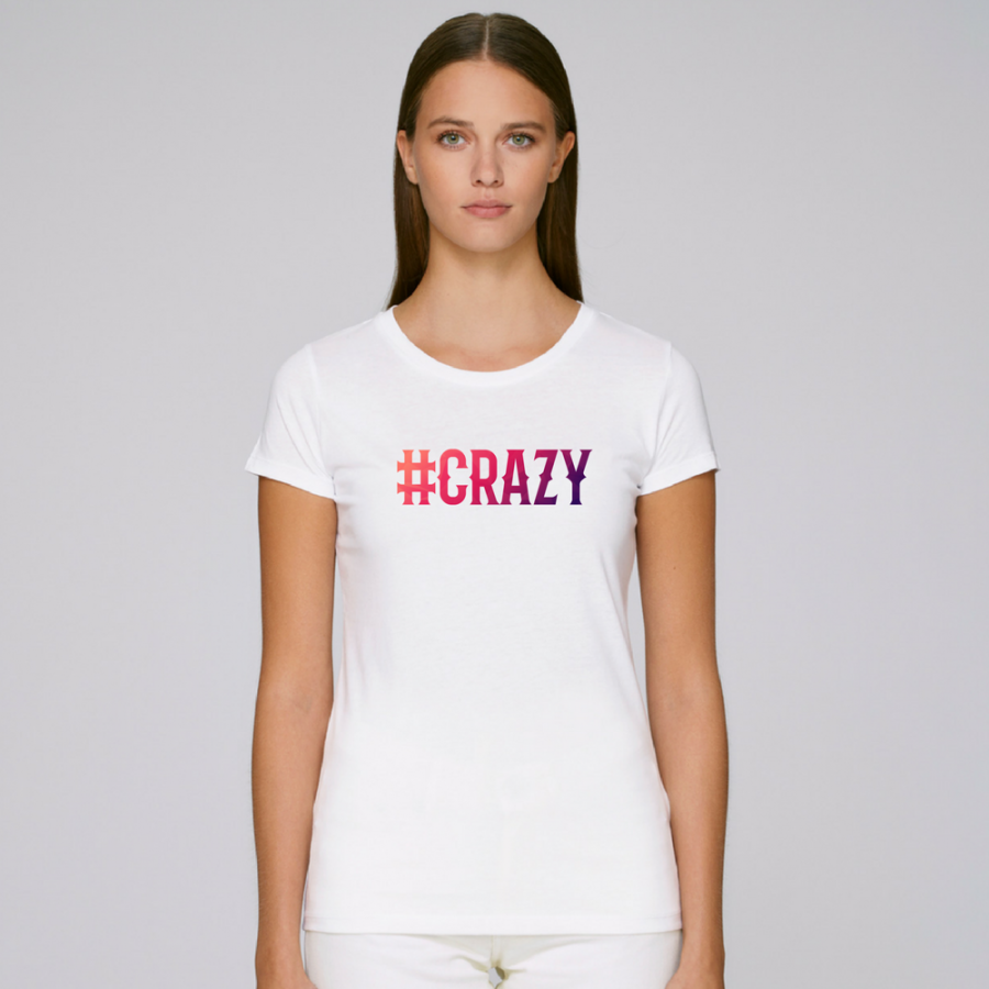 Γυναικεία άσπρη μπλούζα #CRAZY