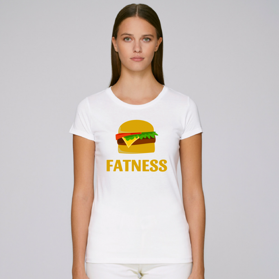 Γυναικεία άσπρη μπλούζα FATNESS