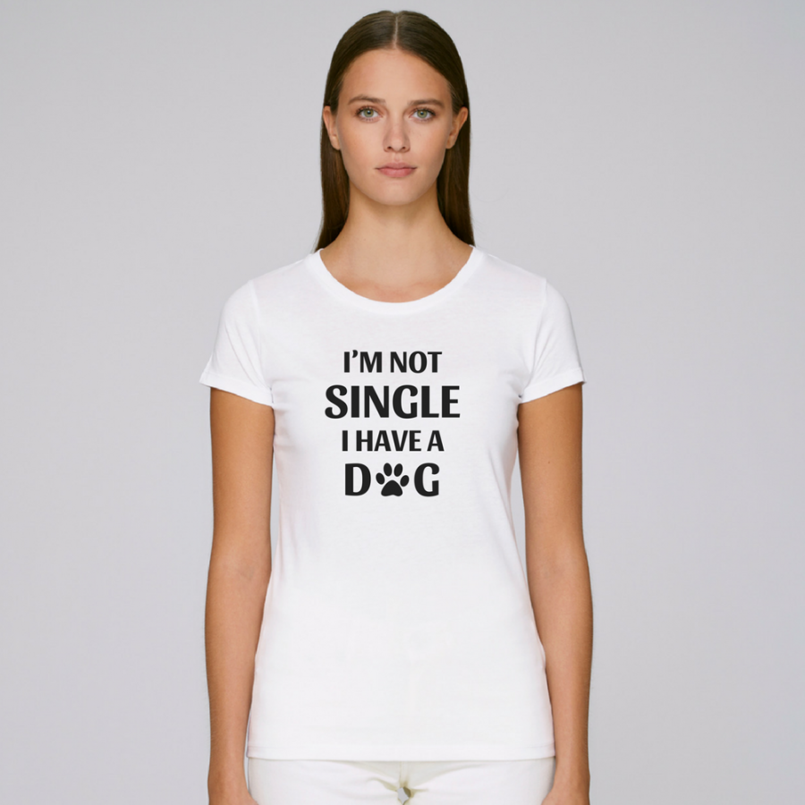 Γυναικεία άσπρη μπλούζα I'm not single