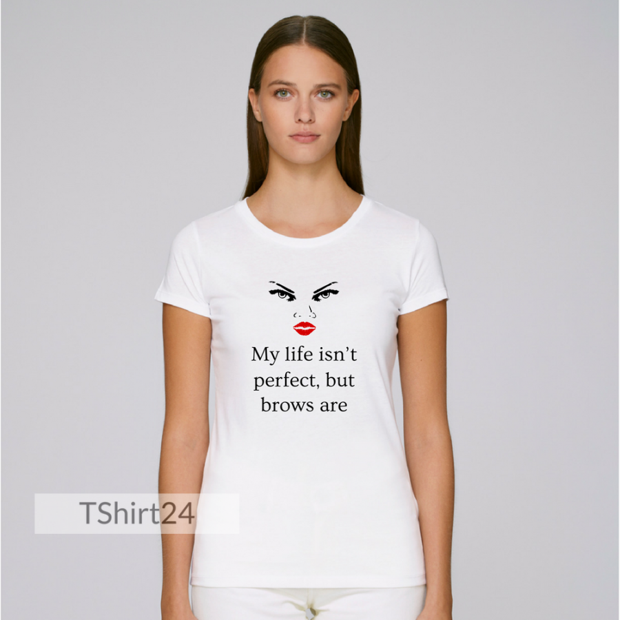 Γυναικεία άσπρη μπλούζα My Life Isn't Perfect