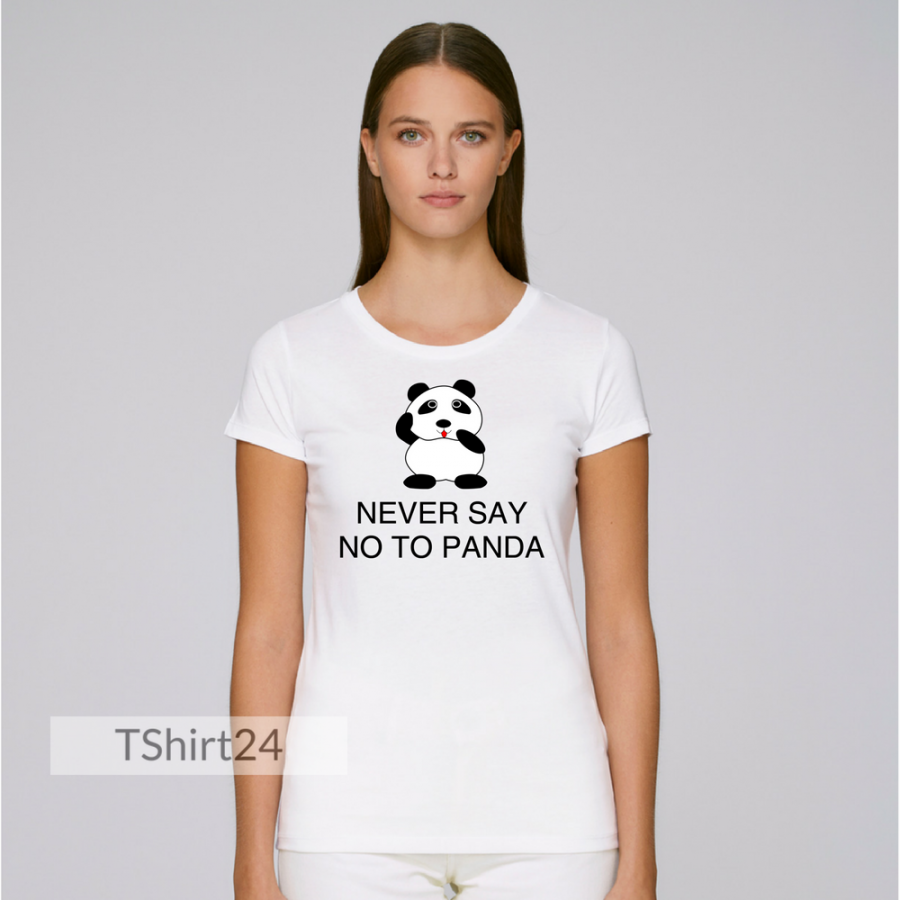 Γυναικεία άσπρη μπλούζα Never Say No to Panda