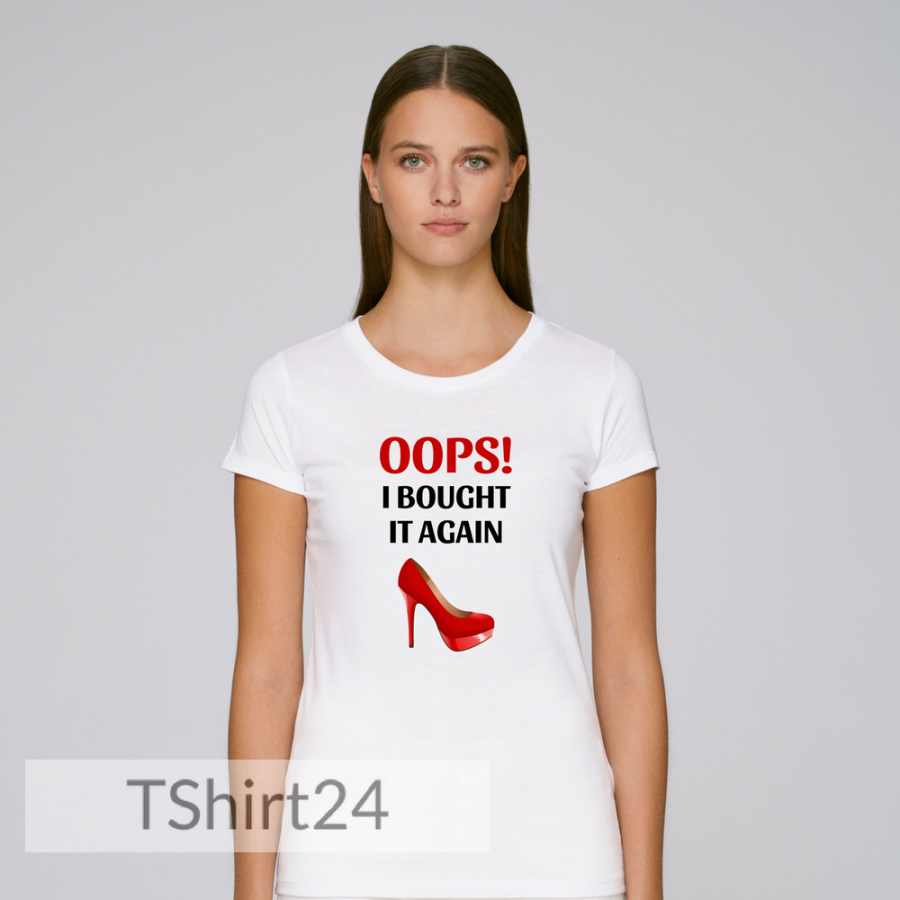 Γυναικεία άσπρη μπλούζα Oops I Bought It Again