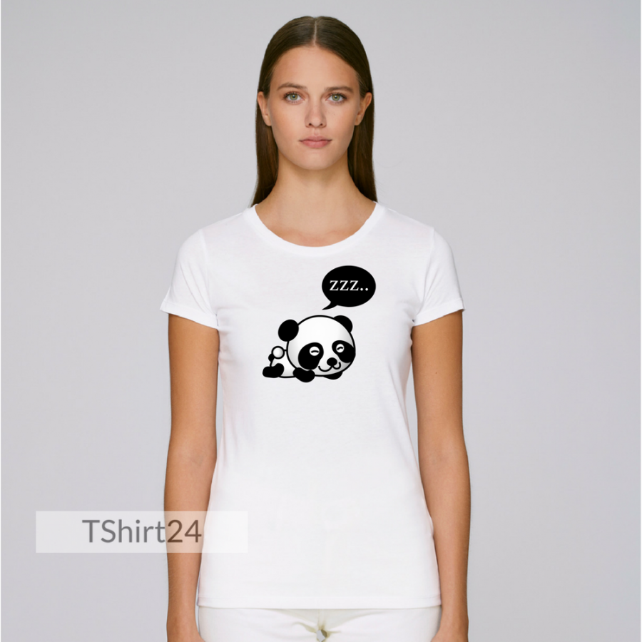 Γυναικεία άσπρη μπλούζα Sleeping Panda