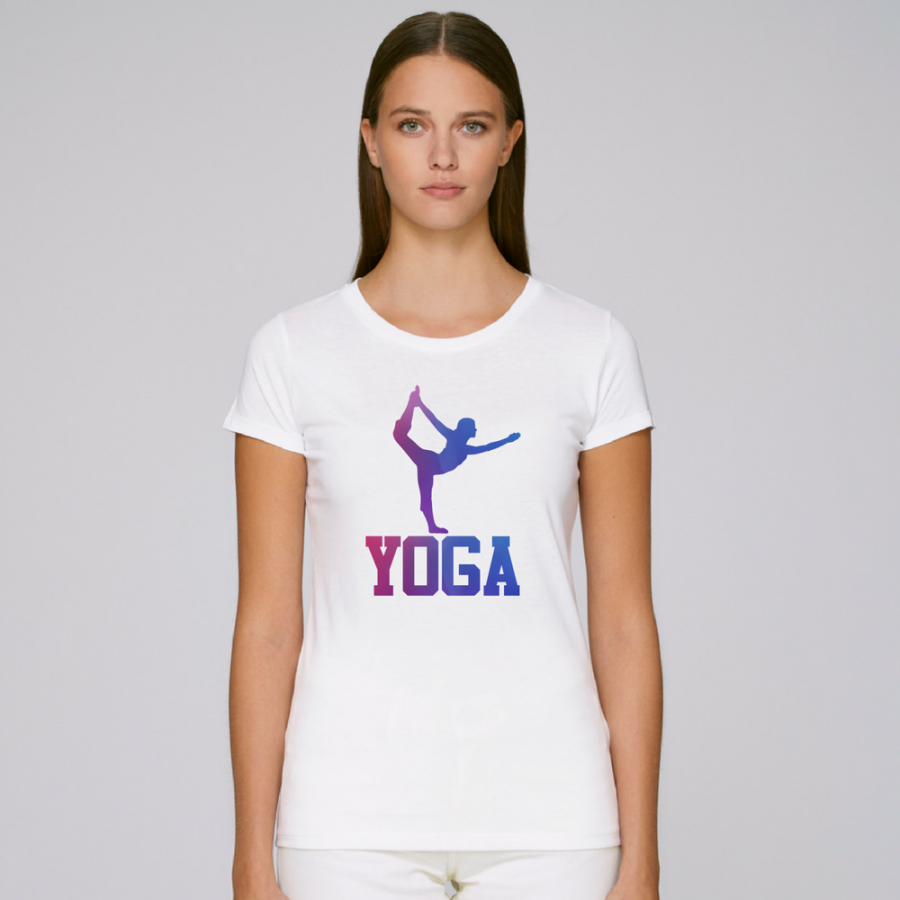 Γυναικεία άσπρη μπλούζα Yoga