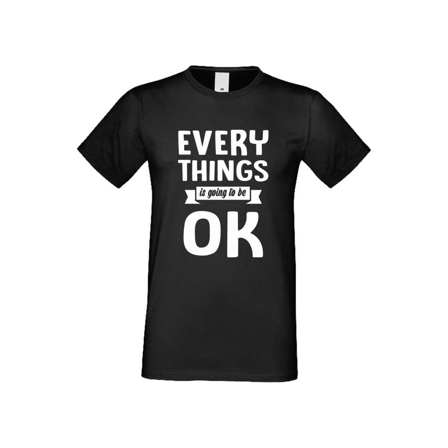 ΑΝΔΡΙΚΗ ΜΠΛΟΥΖΑ Everything is ok μαύρο