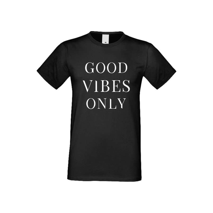 ΑΝΔΡΙΚΗ ΜΠΛΟΥΖΑ Good vibes only μαύρο