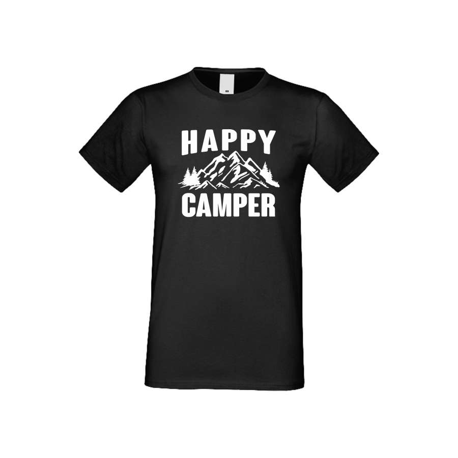 ΑΝΔΡΙΚΗ ΜΠΛΟΥΖΑ Happy Camper μαύρο