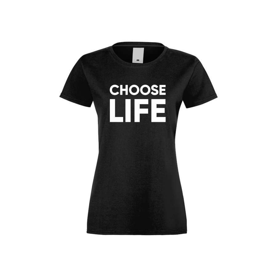 ΓΥΝΑΙΚΕΙΑ ΜΠΛΟΥΖΑ Choose Life μαύρο